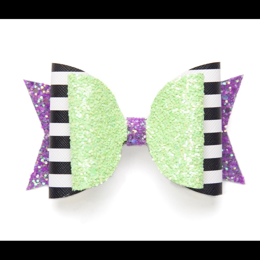 Beetlejuice inspired bow